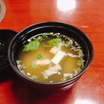 Aji No Ichiban - お味噌汁（すき焼きランチ）