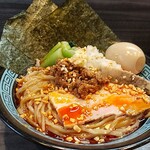 まぜそば 田なか - 特製にぼたん（大盛）