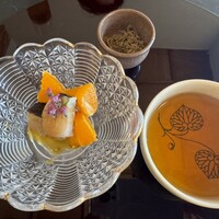 からすみ蕎麦 月と松 - 鰆とみかん