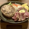 GRILL FUKUYOSHI - とろけるハンバーグ&熟成ハラミステーキ+ライスセット　2,260円+390円(税抜)