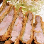 Tender pork loin fried with plum perilla