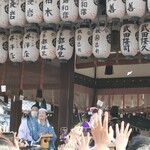 すき焼き キムラ - 舞妓さんの踊りが終わったら、豆まき開始！