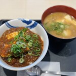 Matsuya - 富士山豆腐の本格麻婆めし-ご飯大盛/豚骨変更 ¥750-