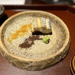 馳走 啐啄一十  - 岩国産サワラ、粉カラスミと粉醤油