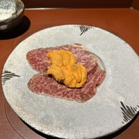 馳走 啐啄一十  - 高森和牛の生ハムと根室産ウニ
