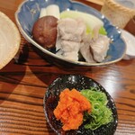 勢麟 - この薬味がこれまたウンマイ。薬味までお代わりしてしまったラッコ