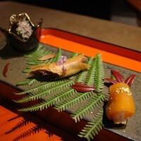 一石三鳥 別邸 - 前菜　三点盛り合わせ