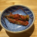 焼肉きた松 - オクラキムチ