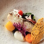Restaurant Kamikura - さわらの炭火焼き春菊ソース