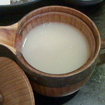 つくも - 蕎麦湯