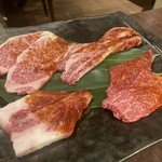 Sumibiyakiniku Junchan - 黒毛和牛盛り合わせ