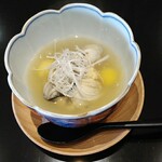 Nihon Ryouri Takenaka - カキ、飯蒸し、ギンナン、銀あん