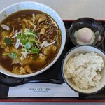 古河ゴルフリンクスレストラン - カレーうどん ライス付