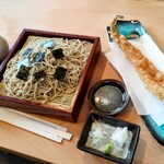 江戸そば マルノ - ざる大盛り＆一本穴子