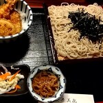 Soba Dokoro Tonamian - ミニ天丼＋ざる蕎麦（父オーダー）