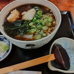 日本酒と手打ちそば 李蕎庵 - 鴨だし揚げ餅蕎麦