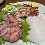 どんこ - 写真にはありませんが天然ブリはぬたにつけて。