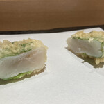 Nishiazabu Tempura Uoshin - 帆立大葉巻き、さっぱりと食べれる