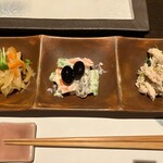 やきとり 風月 名古屋本店 - 前菜3種盛