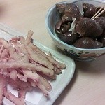 かっすい亭 - さきいかの天ぷらと　何て言いましたっけ？この貝・・