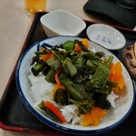 Shoujinan - 惣菜をごはんに全てトッピングして出汁をかけて、なまら旨かった