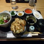 懐石茶屋 阿吽 - かき揚げ丼定食