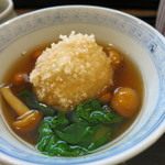 やさい料理 つむぎや - 茸射込み海老芋饅頭　餡掛け