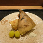 虎白 - 揚げ物　早堀筍　銀杏