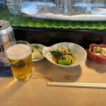 定食屋スシコウ - つい昼からビールをいただく