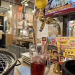 0秒レモンサワー 仙台ホルモン焼肉酒場 ときわ亭 - レモン形の蛇口レバー