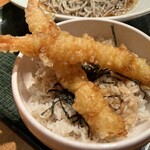 山薬 清流庵 - 小海老天丼