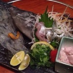 魚鮮 - カワハギ刺身(¥2,500)