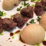 グリル チンチン - 砂肝とニンニクのコンフィ