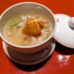 Soba Kappou Daidai - 「蕪と湯葉・天豆の蕎麦の実あんかけ、雲丹添え」