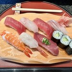 しほう田 - にぎり寿司ランチ…1100円(税込)※2024年より1300円