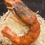 牛かつと海鍋 平田 - えびフライ