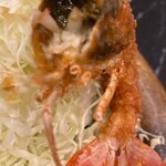 牛かつと海鍋 平田 - えびの頭のみそ