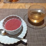 fu-fu shisen - 豆乳杏仁豆腐ベリーソース