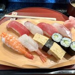 しほう田 - にぎり寿司ランチ…1100円(税込)※2024年より1300円