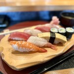 しほう田 - にぎり寿司ランチ…1100円(税込)※2024年より1300円