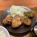 Karayoshi - 甘とろ合盛り定食4個(ももから揚げ、甘とろダレ×各2)