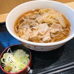 いろり庵きらく - 柚子胡椒香る 白菜豚肉そば