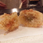 天ぷら　酒菜　醍醐 - ハタハタのタマゴ（ブリコ）の天麩羅・・。