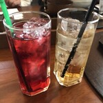 我流 - ザクロ酢ソーダ&ジンジャエール