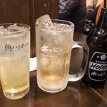 炭火酒場 えん陣 - パインサワーとホッピー