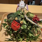 銀座 しのはら - 節分の飾り