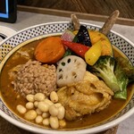 Rojiura Curry SAMURAI. - 侍.ザンギ&チキン1/2と野菜カレー