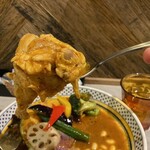 Rojiura Curry SAMURAI. - 侍.ザンギ&チキン1/2と野菜カレー