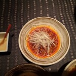 瀬里奈 - ピリ辛だれと、おろしニンニクです。