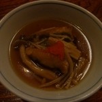 土びん - お通し（鯵の揚げ浸し）